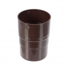 Муфта для водосточной трубы 82 мм цвет коричневый