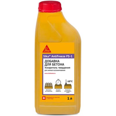 Добавка морозостойкая Sika Antifreeze FS-1, 1 л, SM-16722315