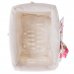 Корзина Ива с декоративным чехлом 19x13x14 см, плетенье цвет белый, SM-16776330