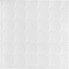 Плитка потолочная бесшовная полистирол белая Формат Веер 50 x 50 см 2 м²