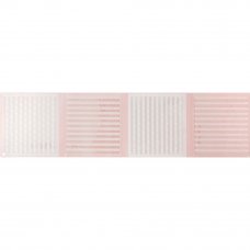Бордюр «Агата В» 25х6.5 см цвет розовый