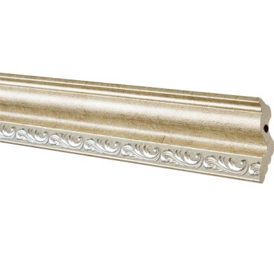 Плинтус потолочный полистирол Decomaster 148B-59 серебристый 3х4.5х200 см, SM-17106485