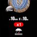 Шнур хозяйственно-бытовой Standers с сердечником 10 мм, 10 м, цвет белый/синий, SM-17187511
