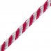 Шнур спирального плетения Standers 6 мм, 10 м, полипропилен, цвет белый/красный, SM-17187537