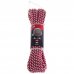 Шнур спирального плетения Standers 6 мм, 10 м, полипропилен, цвет белый/красный, SM-17187537