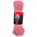 Шнур спирального плетения Standers 6 мм, 20 м, полипропилен, цвет белый/красный, SM-17187545