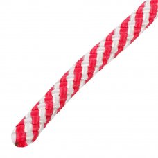 Шнур спирального плетения Standers 8 мм, 10 м, полипропилен, цвет белый/красный