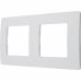 Рамка для розеток и выключателей Legrand Etika 2 поста, цвет белый, SM-17356302