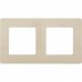 Рамка для розеток и выключателей Legrand Etika 2 поста, цвет слоновая кость, SM-17356521
