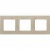 Рамка для розеток и выключателей Legrand Etika 3 поста, цвет слоновая кость, SM-17356530