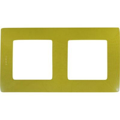 Рамка для розеток и выключателей Legrand Etika 2 поста, цвет зеленый папоротник, SM-17356628