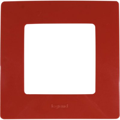 Рамка для розеток и выключателей Legrand Etika 1 пост, цвет красный, SM-17356791