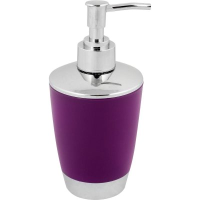 Дозатор для жидкого мыла настольный «Альма» пластик цвет фиолетовый, SM-17420327