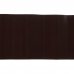 Лента бордюрная декоративная «Гофра» высота 10 см цвет  коричневый, SM-17513515