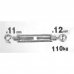 Талреп крюк-кольцо Standers М8, 110 кг, оцинкованная сталь, SM-17561023