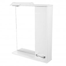 Шкаф зеркальный «Палермо» 65 см цвет белый