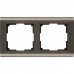 Рамка для розеток и выключателей Werkel Metallic 2 поста, металл, цвет глянцевый никель, SM-17781843