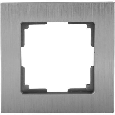 Рамка для розеток и выключателей Werkel Aluminium 1 пост, металл, цвет алюминий, SM-17781886