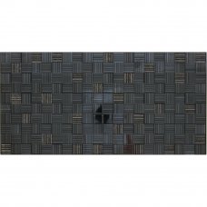 Вставка «Пиксел» 25х50 см цвет черный