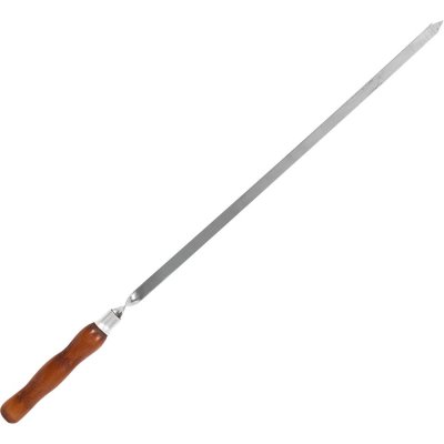 Шампур металлический 45 см, с деревянной ручкой, SM-17912807