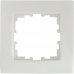 Рамка для розеток и выключателей Lexman Виктория сферическая, 1 пост, цвет белый, SM-17919195