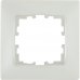 Рамка для розеток и выключателей Lexman Виктория сферическая, 1 пост, цвет жемчужно-белый матовый, SM-17919241