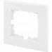 Рамка для розеток и выключателей Lexman Виктория плоская, 1 пост, цвет белый, SM-17919312