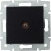 ТВ-розетка проходная встраиваемая Lexman Виктория шлейф, цвет черный бархат матовый, SM-17920989