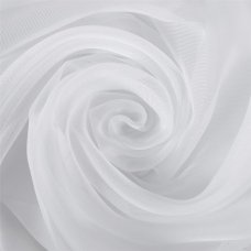 Тюль на ленте для кухни 140х180 см вуаль цвет белый