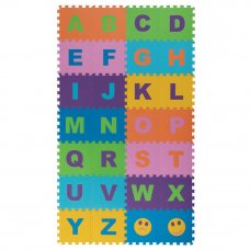 Пол мягкий «Английский алфавит» полипропилен 25x25 см, в упаковке 32 шт.