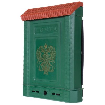 Ящик почтовый «Премиум» внутренний, цвет зелёный, SM-18062218