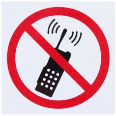 Наклейка «Пользоваться телефоном запрещено» маленькая
