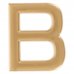 Буква «В» Larvij самоклеящаяся 40x32 мм пластик цвет матовое золото, SM-18284507