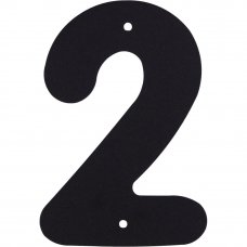 Цифра «2» Larvij большая цвет чёрный