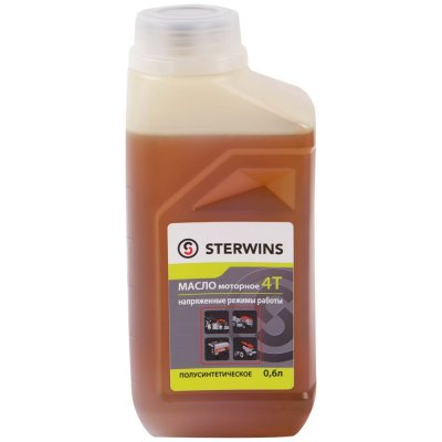 Масло моторное 4Т для напряжённых режимов Sterwins 10W40, полусинтетика, 0.6 л, SM-18394781