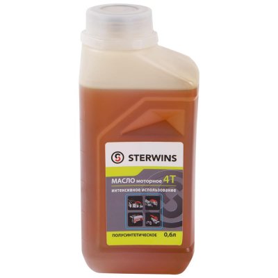 Масло моторное для интенсивной работы  Sterwins 4Т 10W40, полусинтетика, 0.6 л, SM-18394790
