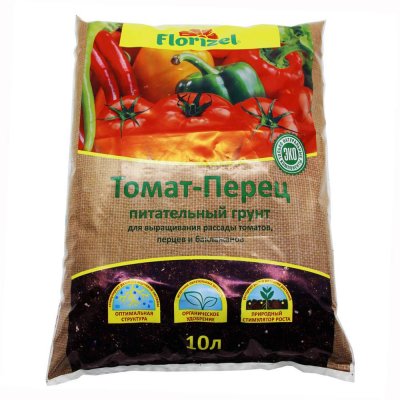 Грунт Florizel для томатов и перцев 10 л, SM-18463003