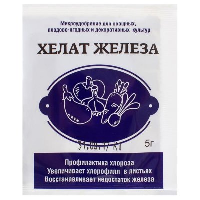 Удобрение Хелат железа 0.005 кг, SM-18463345