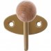 Крючок-вешалка с деревянным шариком КВД-1, цвет золото, SM-18511491