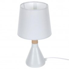 Настольная лампа Inspire Marseille 1xE14x40 Вт, металл/лён, цвет белый
