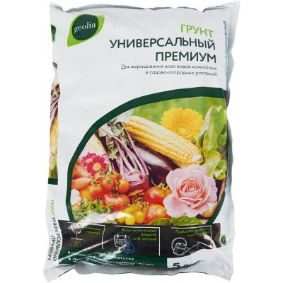 Грунт Geolia Premium «Универсальный» 5 л, SM-18582150