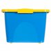 Ящик для игрушек на колесах 600x400x280 мм, 44 л, цвет синий/жёлтый, SM-18645552