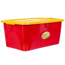 Ящик для игрушек 600x400x280 мм, 44 л, цвет красно-жёлтый