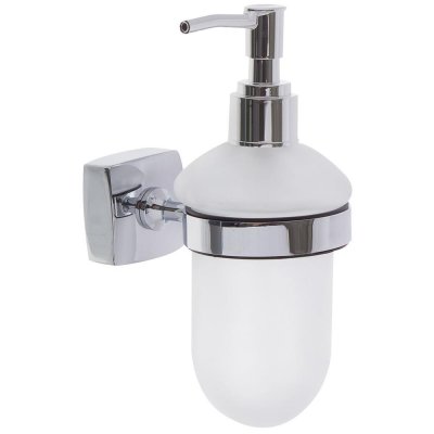 Дозатор подвесной для жидкого мыла Sensea «Kvadro» цвет хром, SM-18706870