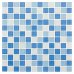 Мозаика Artens Shaker 30х30 см, стекло, цвет белый/голубой, SM-18731565