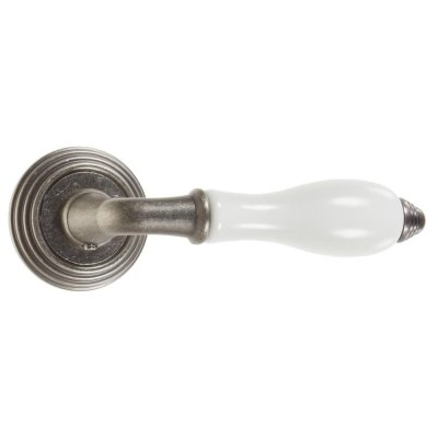 Ручки дверные на розетке EDS-V214, цвет серебро, SM-18743312