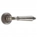 Ручки дверные на розетке EDS-V203 AGED, цвет серебро, SM-18743321