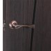 Ручки дверные на розетке EDS-01-10, цвет античная медь, SM-18743401
