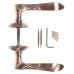 Ручки дверные на розетке EDS-43-10, цвет античная медь, SM-18743419