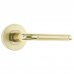 Ручки дверные на розетке ASS-6329, цвет золото/матовое золото, SM-18743566